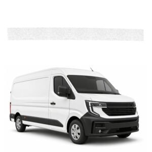 Balta techninė apsauginė danga kairiajam krovininių durų slenksčiui Renault Master 4 E-Tech (2024-2026) GRIZZ HeavyDuty White