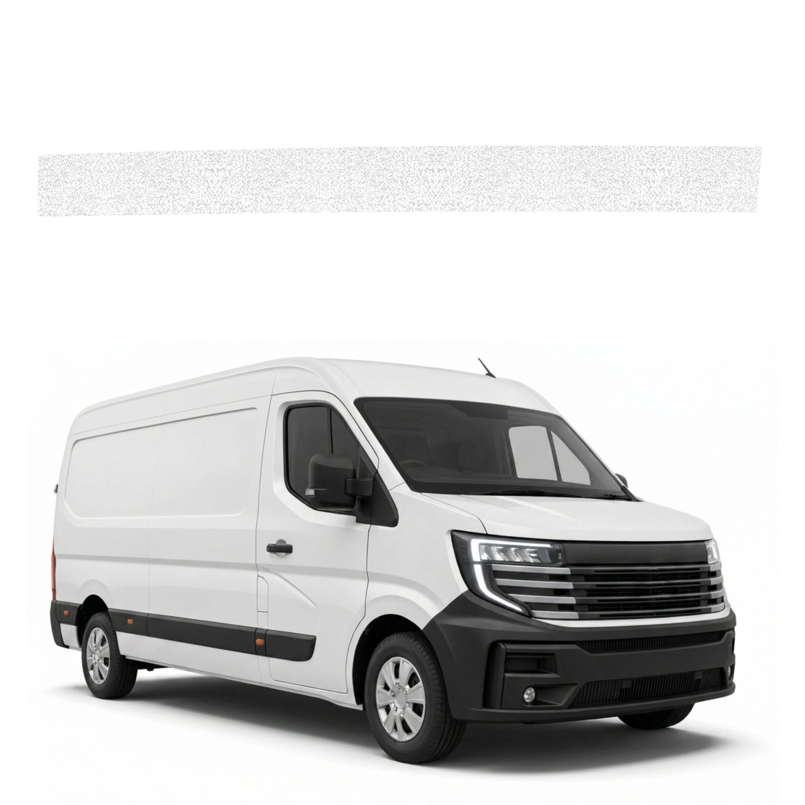 Balta techninė apsauginė danga dešiniajam krovininių durų slenksčiui Nissan Interstar 3 (2024-2026) GRIZZ HeavyDuty White