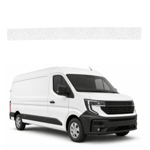 Balta techninė apsauginė danga dešiniajam krovininių durų slenksčiui Renault Master 4 E-Tech (2024-2026) GRIZZ HeavyDuty White