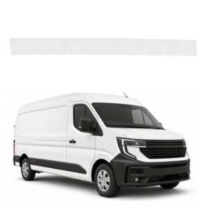 Bespalvė techninė apsauginė danga kairiajam krovininių durų slenksčiui Renault Master 4 E-Tech (2024-2026) GRIZZ HeavyDuty Clear