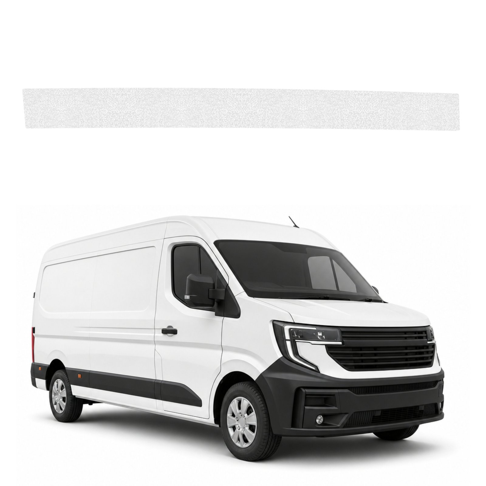 Bespalvė techninė apsauginė danga kairiajam krovininių durų slenksčiui Renault Master 4 (2024-2026) GRIZZ HeavyDuty Clear