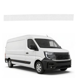 Bespalvė techninė apsauginė danga dešiniajam krovininių durų slenksčiui Nissan Interstar-e 3 (2024-2026) GRIZZ HeavyDuty Clear