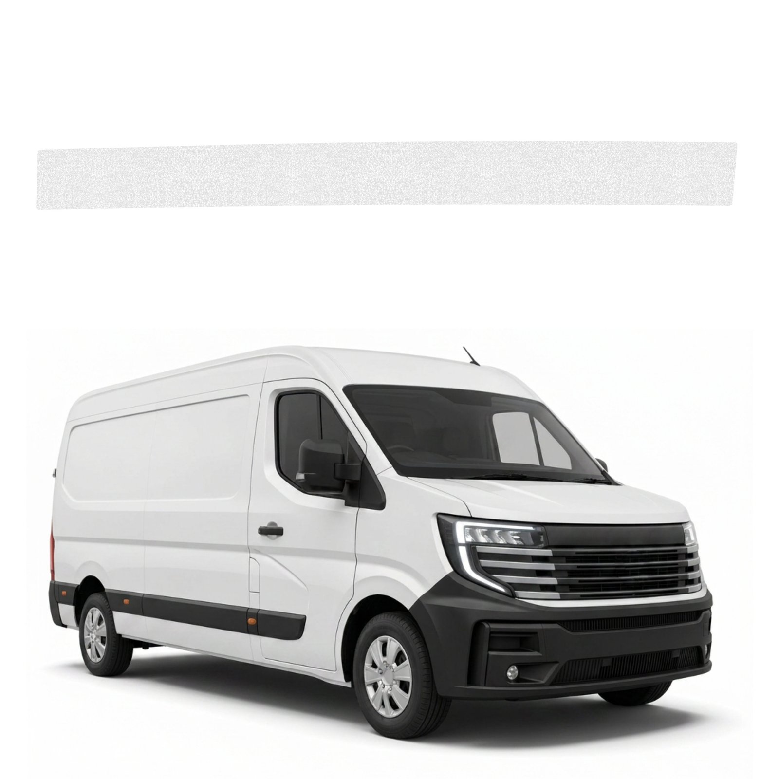 Bespalvė techninė apsauginė danga dešiniajam krovininių durų slenksčiui Nissan Interstar-e 3 (2024-2026) GRIZZ HeavyDuty Clear