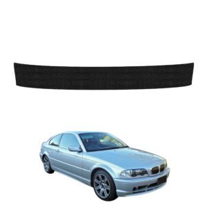 Juoda techninė apsauginė danga bagažinės slenksčiui BMW 3 E46 kupė Pre-LCI (1999-2002) GRIZZ HeavyDuty Black