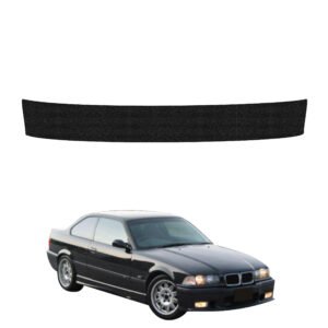 Juoda techninė apsauginė danga bagažinės slenksčiui BMW 3 E36 kupė (1991-1999) GRIZZ HeavyDuty Black