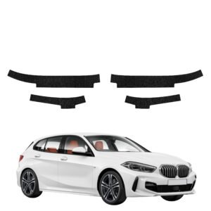 Komplektas 4w1 Juoda techninė apsauginė danga slenksčiams BMW 1 118i (2020-2026) GRIZZ HeavyDuty Black