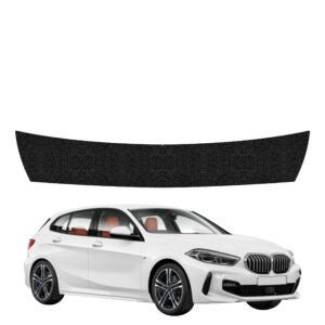 Juoda techninė apsauginė danga bagažinės slenksčiui BMW 1 118i (2020-2026) GRIZZ HeavyDuty Black