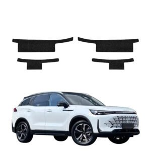 Komplektas 4w1 Juoda techninė apsauginė danga slenksčiams BAIC BEIJING 7 (2024-2026) GRIZZ HeavyDuty Black