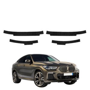 Komplektas 4w1 Juoda techninė apsauginė danga slenksčiams BMW X6M (2019-2023) GRIZZ HeavyDuty Black