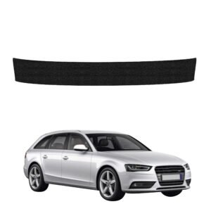 Juoda techninė apsauginė danga bagažinės slenksčiui Audi A4 B8 Avant Facelifting (2011-2015) GRIZZ HeavyDuty Black
