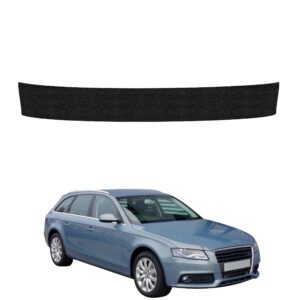 Juoda techninė apsauginė danga bagažinės slenksčiui Audi A4 B8 Avant (2007-2011) GRIZZ HeavyDuty Black