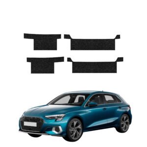 Komplektas 4w1 Juoda techninė apsauginė danga slenksčiams Audi A3 8Y Sportback (2020-2023) GRIZZ HeavyDuty Black