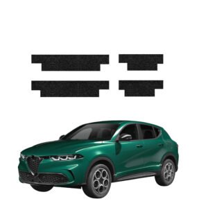 Komplektas 4w1 Juoda techninė apsauginė danga slenksčiams Alfa Romeo Tonale (2022-2026) GRIZZ HeavyDuty Black