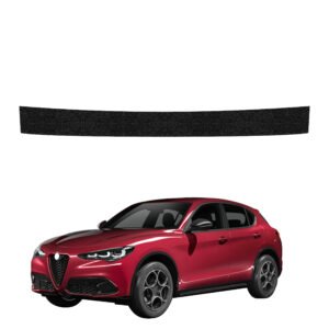 Juoda techninė apsauginė danga bagažinės slenksčiui Alfa Romeo Stelvio (2023-2026) GRIZZ HeavyDuty Black