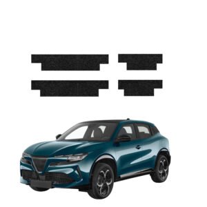 Komplektas 4w1 Juoda techninė apsauginė danga slenksčiams Alfa Romeo Junior (2024-2026) GRIZZ HeavyDuty Black