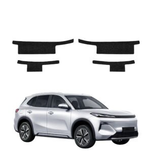 Komplektas 4w1 Juoda techninė apsauginė danga slenksčiams Geely Starray EM-i (2025-2026) GRIZZ HeavyDuty Black