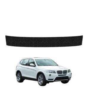 Juoda techninė apsauginė danga bagažinės slenksčiui BMW X3 F25 (2010-2014) GRIZZ HeavyDuty Black