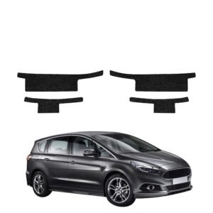 Komplektas 4w1 Juoda techninė apsauginė danga slenksčiams Ford S-Max MK2 (2015-2019) GRIZZ HeavyDuty Black