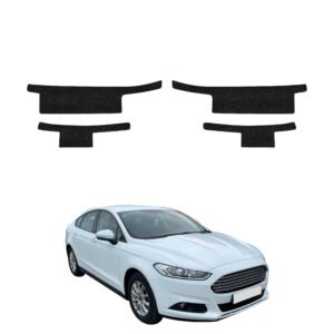 Komplektas 4w1 Juoda techninė apsauginė danga slenksčiams Ford Mondeo Mk5 Sedan (2014-2019) GRIZZ HeavyDuty Black