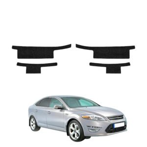 Komplektas 4w1 Juoda techninė apsauginė danga slenksčiams Ford Mondeo Mk4 Sedan (2007-2014) GRIZZ HeavyDuty Black