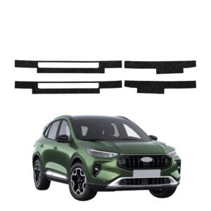Komplektas 4w1 Juoda techninė apsauginė danga slenksčiams su apsauginiais uždengimais Ford Kuga Active Facelift (2024-2026) GRIZZ HeavyDuty Black