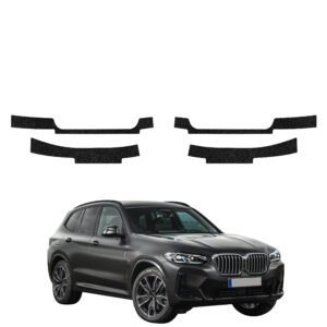 Komplektas 4w1 Juoda techninė apsauginė danga slenksčiams BMW X3 (2021-2024) GRIZZ HeavyDuty Black