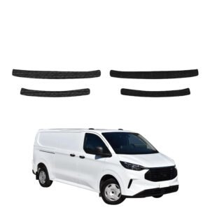 Komplektas 4w1 Juoda techninė apsauginė danga slenksčiams Ford Custom (2023-2026) GRIZZ HeavyDuty Black