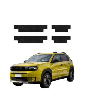 Komplektas 4w1 Juoda techninė apsauginė danga slenksčiams Fiat Grande Panda (2025-2026) GRIZZ HeavyDuty Black