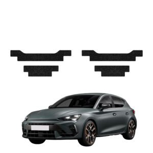 Komplektas 4w1 Juoda techninė apsauginė danga slenksčiams Cupra Leon Sportstourer (2024-2026) GRIZZ HeavyDuty Black