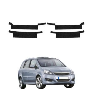 Juoda techninė apsauginė danga bagažinės slenksčiui Opel Zafira B universalas 5D (2010-2014) GRIZZ HeavyDuty Black
