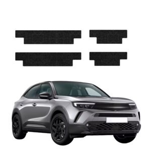 Komplektas 4w1 Juoda techninė apsauginė danga slenksčiams Opel Mokka (2021-2026) GRIZZ HeavyDuty Black