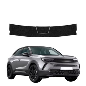 Juoda techninė apsauginė danga bagažinės slenksčiui Opel Mokka (2021-2026) GRIZZ HeavyDuty Black