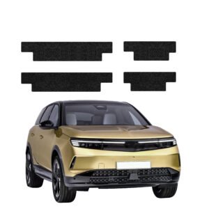 Komplektas 4w1 Juoda techninė apsauginė danga slenksčiams Opel Grandland (2025-2026) GRIZZ HeavyDuty Black