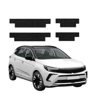Komplektas 4w1 Juoda techninė apsauginė danga slenksčiams Opel Grandland (2021-2024) GRIZZ HeavyDuty Black