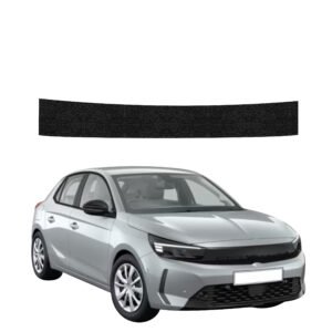Juoda techninė apsauginė danga bagažinės slenksčiui Opel Corsa (2023-2026) GRIZZ HeavyDuty Black