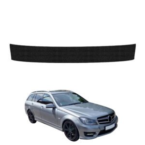 Juoda techninė apsauginė danga bagažinės slenksčiui Mercedes Benz C Klasa S204 universalas Facelifting (2011-2014) GRIZZ HeavyDuty Black
