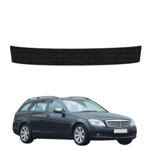 Juoda techninė apsauginė danga bagažinės slenksčiui Mercedes Benz C Klasa S204 universalas (2007-2011) GRIZZ HeavyDuty Black