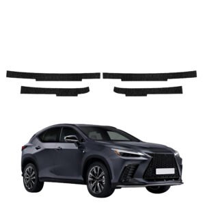 Komplektas 4w1 Juoda techninė apsauginė danga slenksčiams Lexus NX 350h (2021-2023) GRIZZ HeavyDuty Black