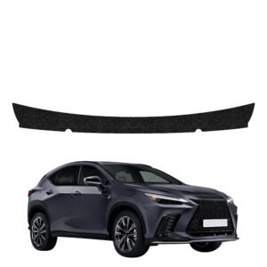 Juoda techninė apsauginė danga bagažinės slenksčiui Lexus NX 350h (2021-2023) GRIZZ HeavyDuty Black