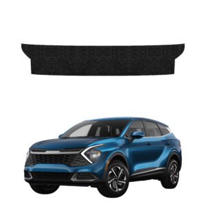 Juoda techninė apsauginė danga bagažinės slenksčiui Kia Sportage 5 (2021-2025) GRIZZ HeavyDuty Black