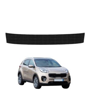 Juoda techninė apsauginė danga bagažinės slenksčiui Kia Sportage 4 (2018-2021) GRIZZ HeavyDuty Black