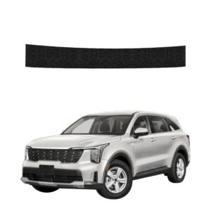 Juoda techninė apsauginė danga bagažinės slenksčiui Kia Sorento (2023-2026) GRIZZ HeavyDuty Black